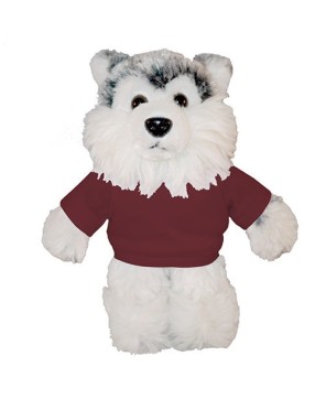 Custom Soft Plush Husky with Tee – Perfect for Promotions & Events