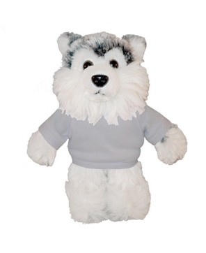 Custom Soft Plush Husky with Tee – Perfect for Promotions & Events