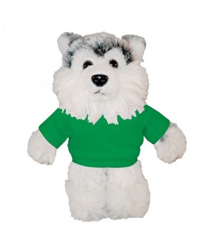 Custom Soft Plush Husky with Tee – Perfect for Promotions & Events