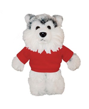 Custom Soft Plush Husky with Tee – Perfect for Promotions & Events