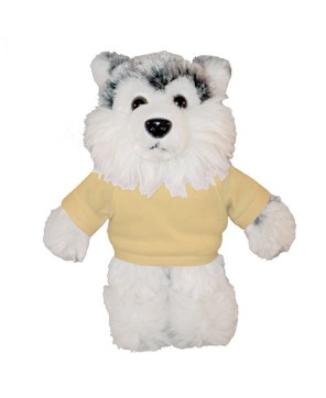 Custom Soft Plush Husky with Tee – Perfect for Promotions & Events