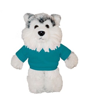 Custom Soft Plush Husky with Tee – Perfect for Promotions & Events