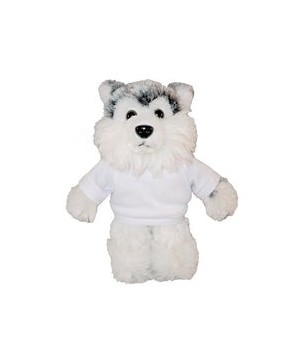 Custom Soft Plush Husky with Tee – Perfect for Promotions & Events