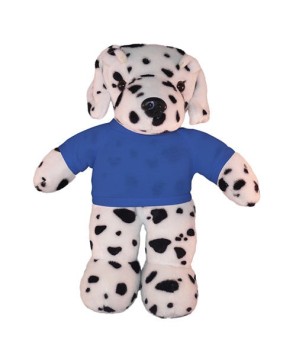 Custom Soft Plush Dalmatian with Tee – Perfect for Promotions & Events