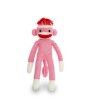 Pink Sock Monkey Stuffed Animal - Adorable & Extra-Huggable Plush Toy