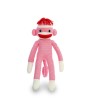 Pink Sock Monkey Stuffed Animal - Adorable & Extra-Huggable Plush Toy