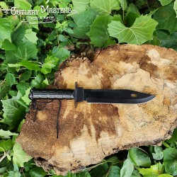 Stainless Steel Survival Tool - Premium Leather Sheath Include