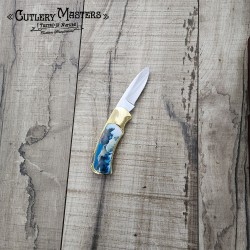 Design Inlay Handle Salmon Fishing Knife - Premium Quality