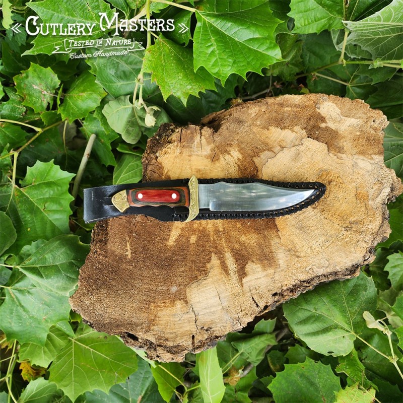 Range Master Hunting Knife - Stainless Steel Blade & Colorwood Handle