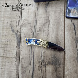 Rare Jewel Bald Eagle Pocket Knife