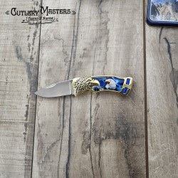 Rare Jewel Bald Eagle Pocket Knife