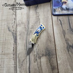 Rare Jewel Bald Eagle Pocket Knife