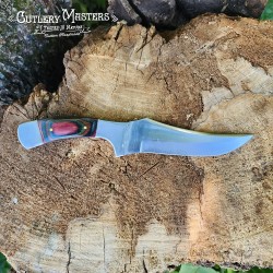 Amazon Ridge Point Hunter Knife with Colorwood Handle