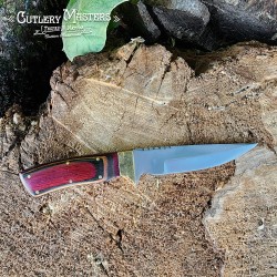 Blackridge Hunter Knife - Stainless Steel Blade & Leather Scabbard