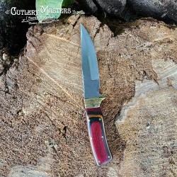 Blackridge Hunter Knife - Stainless Steel Blade & Leather Scabbard