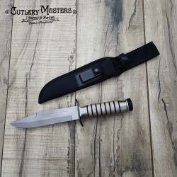 Heavy-Duty Tiger Shark Stainless Steel Survival Knife– Rugged