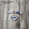 Horses Box Knife Combo with Buckle: Stainless Steel & Metal Guard