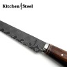 Custom Handmade Bread Knife - Perfect Slices with Precision