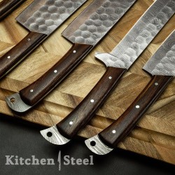 5-Piece Damascus Kitchen Knife Set - Ultimate Cooking Precision