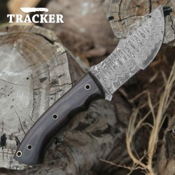 Hand-Forged Damascus Tool | Micarta Handle & Premium Sheath