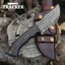 Hand-Forged Damascus Tool | Micarta Handle & Premium Sheath