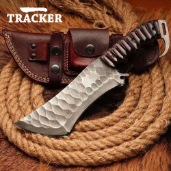 Handmade Full Tang Fixed Blade with G10 Handle | Premium Leather