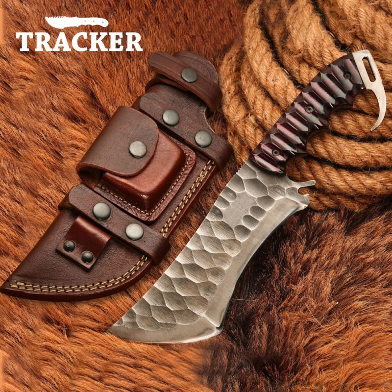 Handmade Full Tang Fixed Blade with G10 Handle | Premium Leather