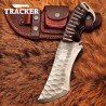 Handmade Full Tang Fixed Blade with G10 Handle | Premium Leather