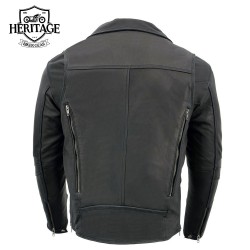 Vintage Brando Men’s Leather Biker Jacket | Premium Motorcycle Gear