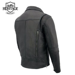 Vintage Brando Men’s Leather Biker Jacket | Premium Motorcycle Gear