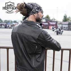 Vintage Brando Men’s Leather Biker Jacket | Premium Motorcycle Gear