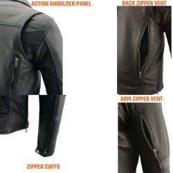 Vintage Brando Men’s Leather Biker Jacket | Premium Motorcycle Gear