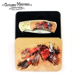 Fighting Rooster Box Knife | Collectible Stainless Steel Blade Design