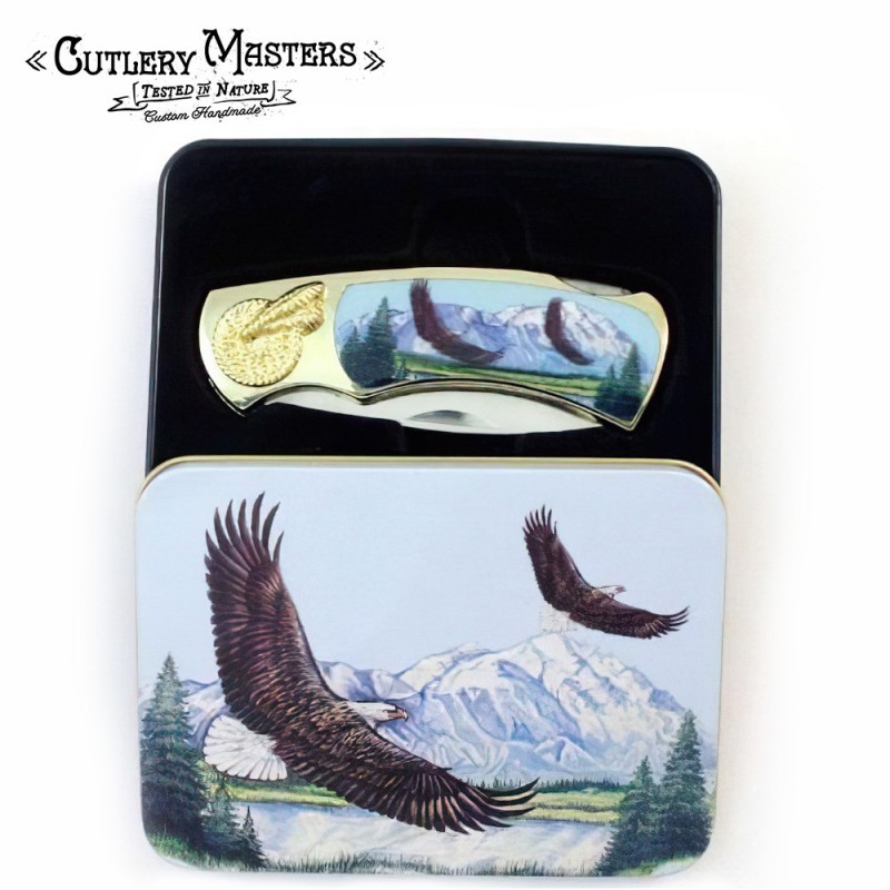 Eagle-Themed Collectible Box Knife | Premium Stainless Steel Blade