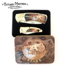 Bear 2-Piece Box Knife Combo Set | Sharp Stainless Steel Duo