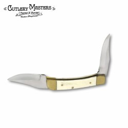 Supreme Bone & Brass Blade with Premium Leather Scabbard