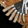 6 Piece Hand-Forged Serbian Chef Knife Set – Premium Kitchen Tool