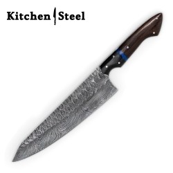 Elevate Outdoor Dining: Dahlia Precision 5-Piece Damascus Knife Set