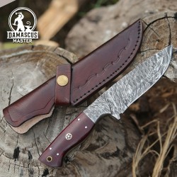 Artisan Damascus Bushcraft Tool | Unique Handcrafted Blade