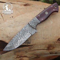 Artisan Damascus Bushcraft Tool | Unique Handcrafted Blade