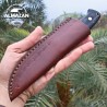 Handcrafted Tool with Leather Sheath - Outdoor Survival Essential