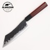 Precision 7-Inch Culinary Tool with Rosewood Handle & Leather Sheath