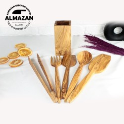 Personalized Olive Wood Cooking Set - Unique Gift for Every Kitchen