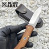 Timeless Walnut Folding Tool with Leather Sheath – Gift Ready