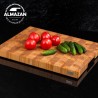 Premium Oak End Grain Board with Handles and Waterproof Finish