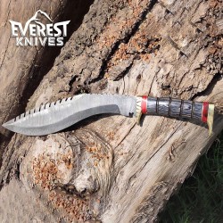 16" Damascus Steel Kukri – Handcrafted Masterpiece for Collectors