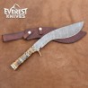 Hand Forged Damascus Kukri – Precision Crafted Masterpiece