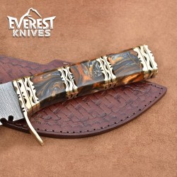 Hand Forged Damascus Kukri – Precision Crafted Masterpiece