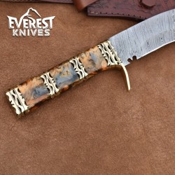 Hand Forged Damascus Kukri – Precision Crafted Masterpiece