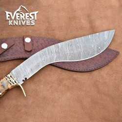 Hand Forged Damascus Kukri – Precision Crafted Masterpiece